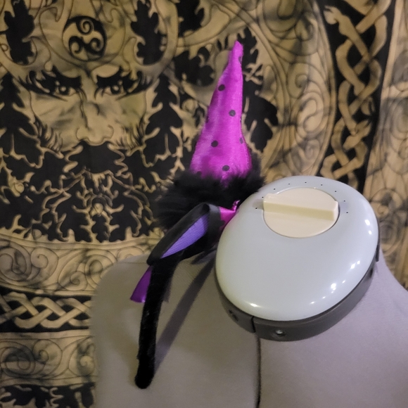 Purple mini witch's hat / headband one size - Picture 2 of 4